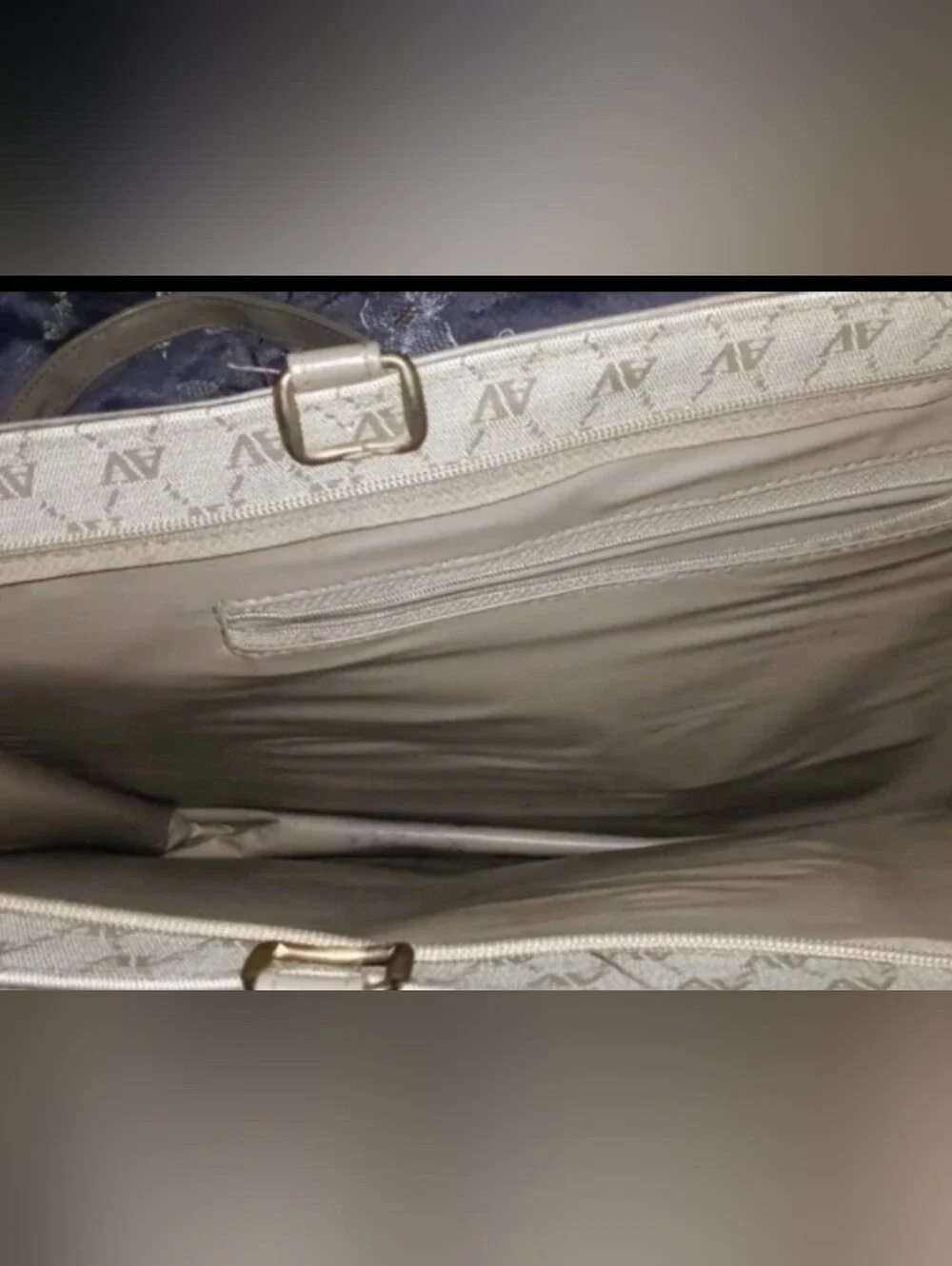 Women's Work/Career Grayish Briefcase Long Shoulder Strap